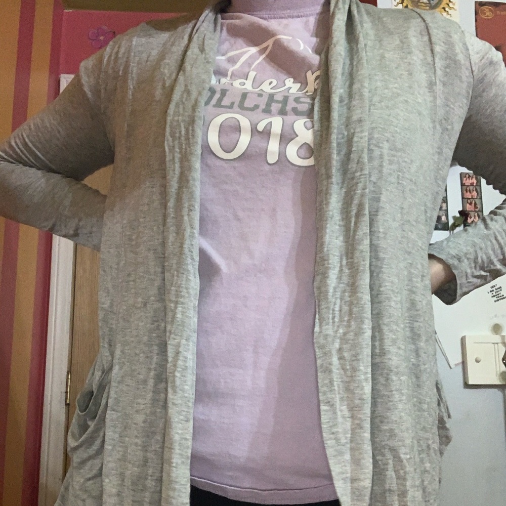 Gray Cardigan/Cover up